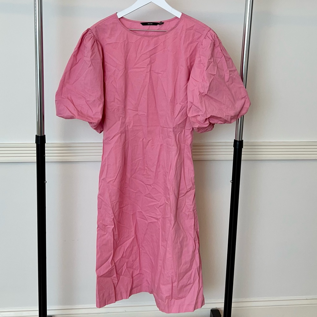 Vero Moda Pink Puff Sleeve Dress Size S